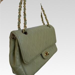 MEYERS Chic Quilted Olive hand Bag